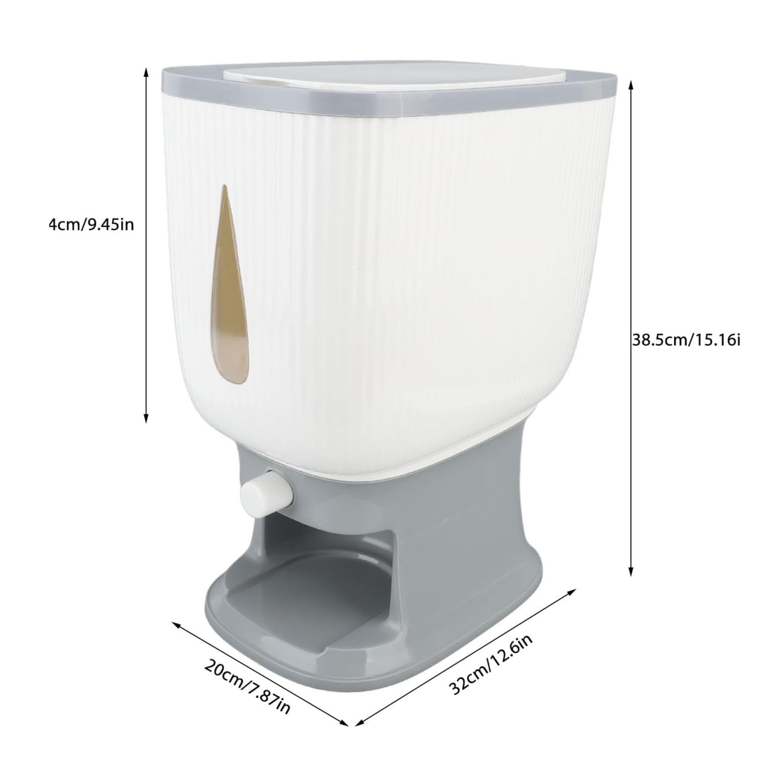 10 KG Automatic Rice & Grain Dispenser with Measuring Cup