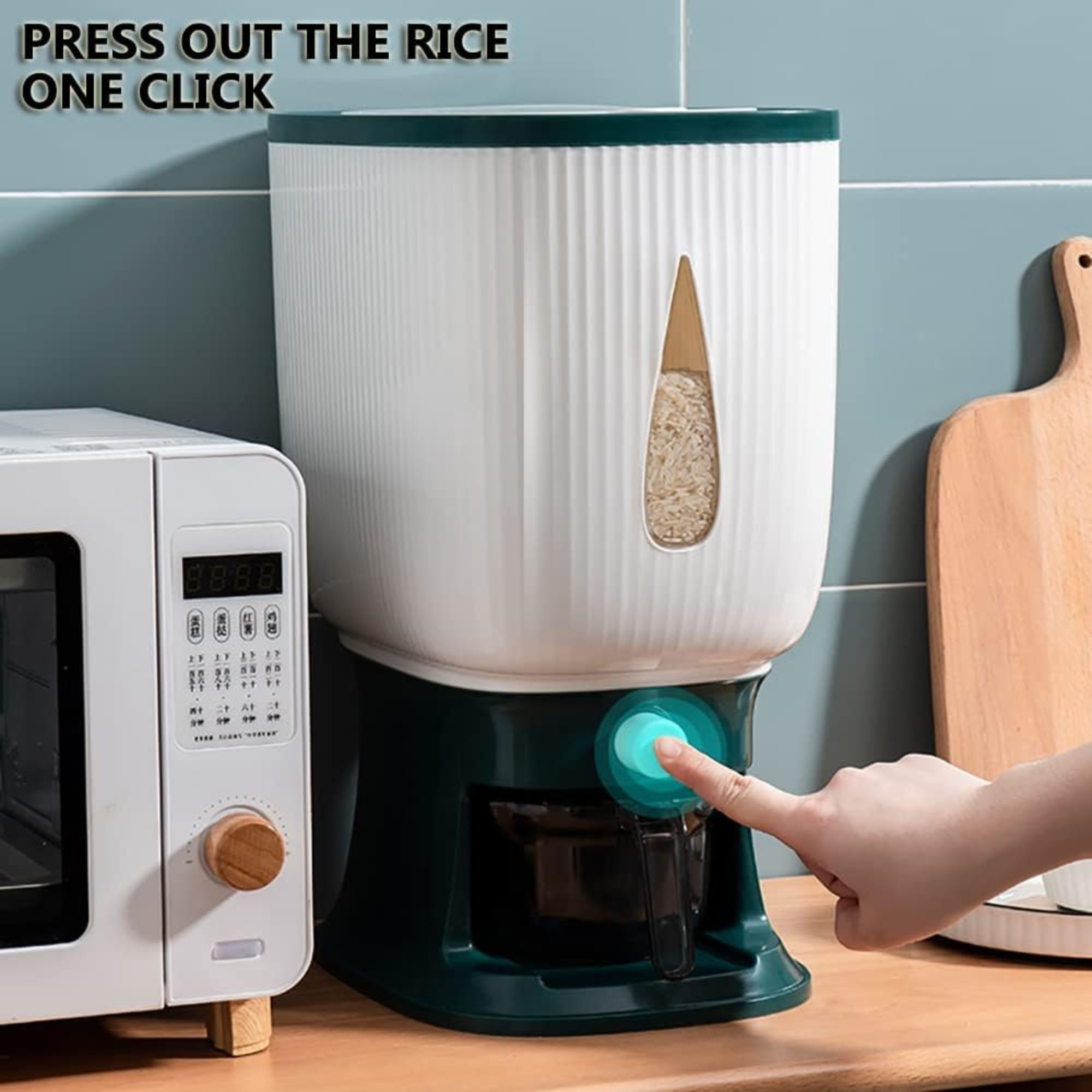 10 KG Automatic Rice & Grain Dispenser with Measuring Cup