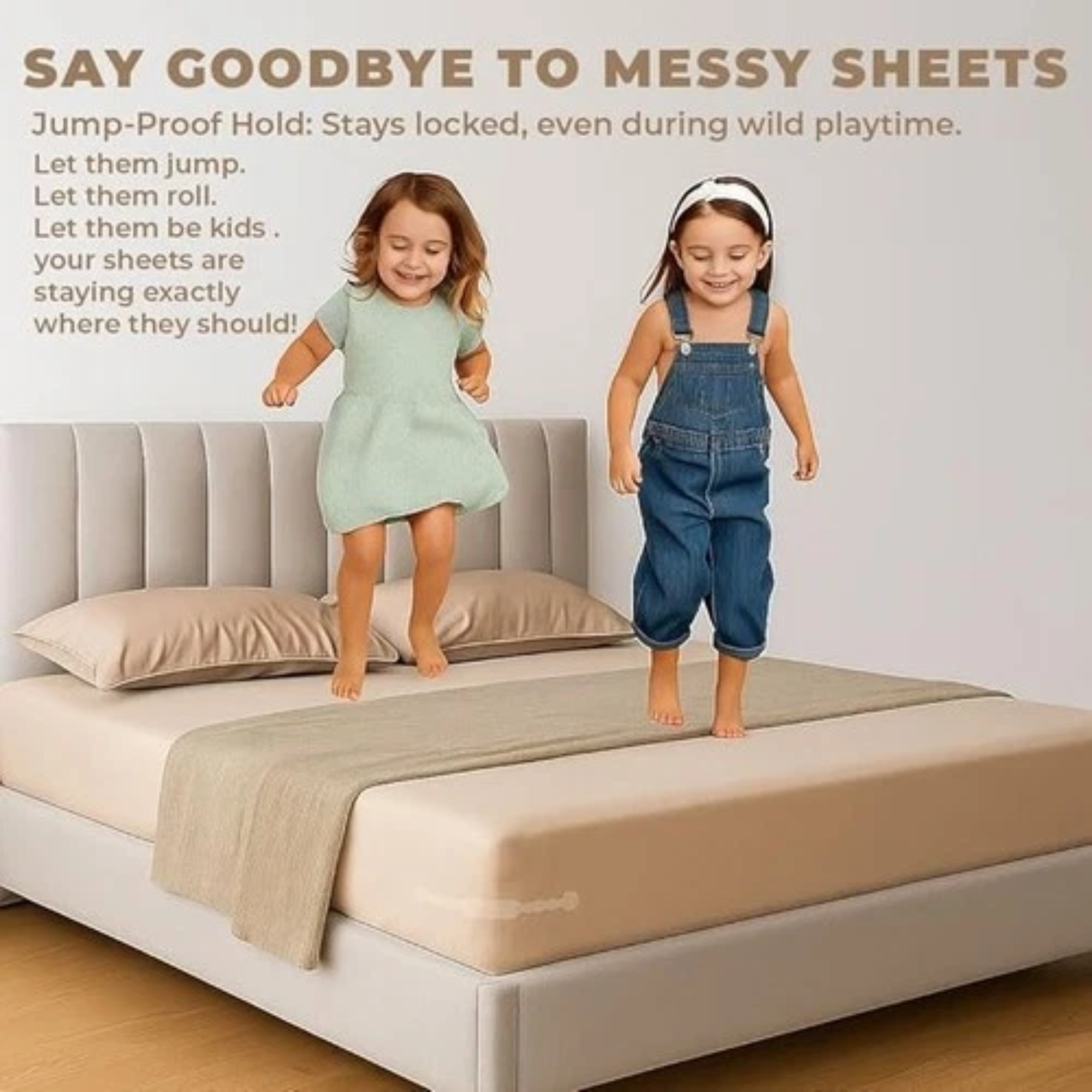 Premium Bed Sheet Holder Lock Set (4PCS) with Tucker Tool