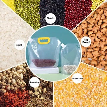 Airtight Grain Storage Bag with Screw Seal Lid