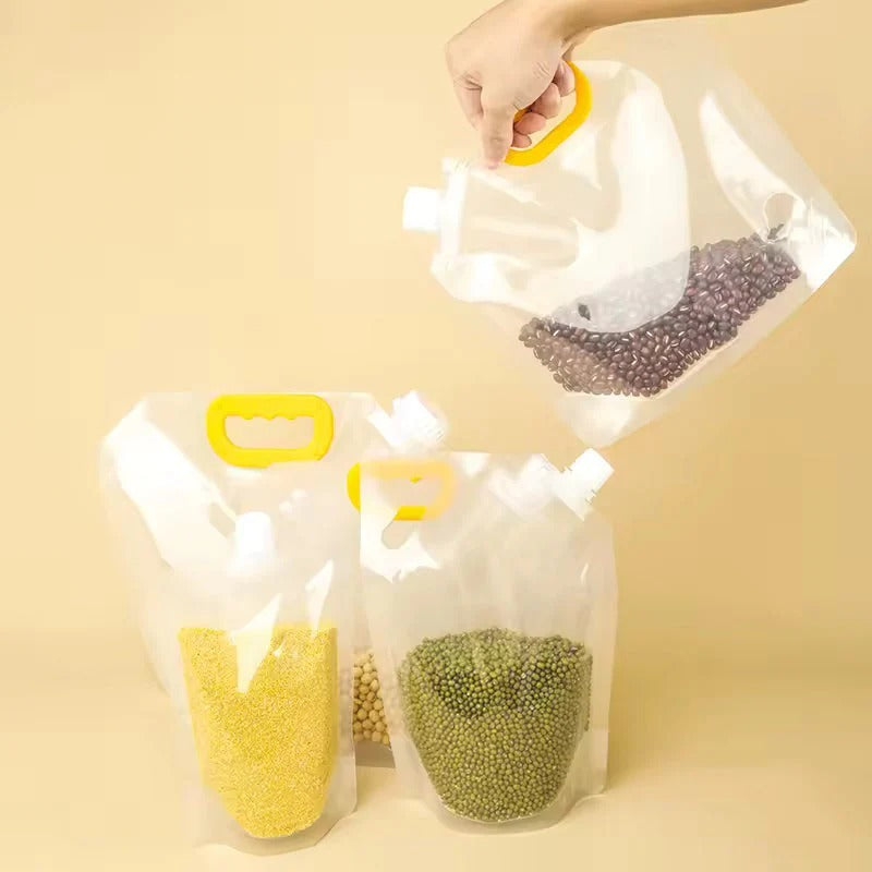 Airtight Grain Storage Bag with Screw Seal Lid
