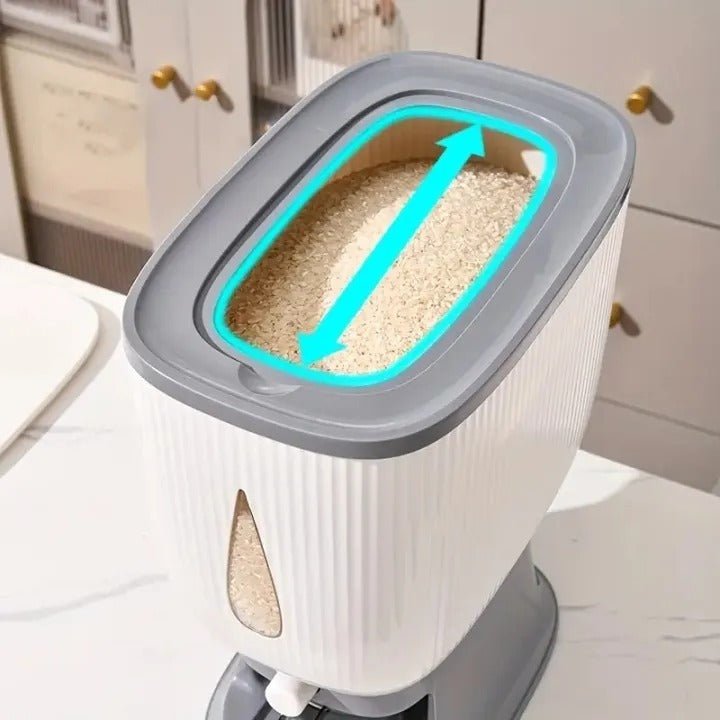 10 KG Automatic Rice & Grain Dispenser with Measuring Cup