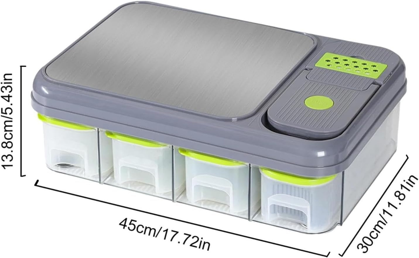 All in one Vegetable Cutter With Cutting Board And Storage Boxes (22 pcs)