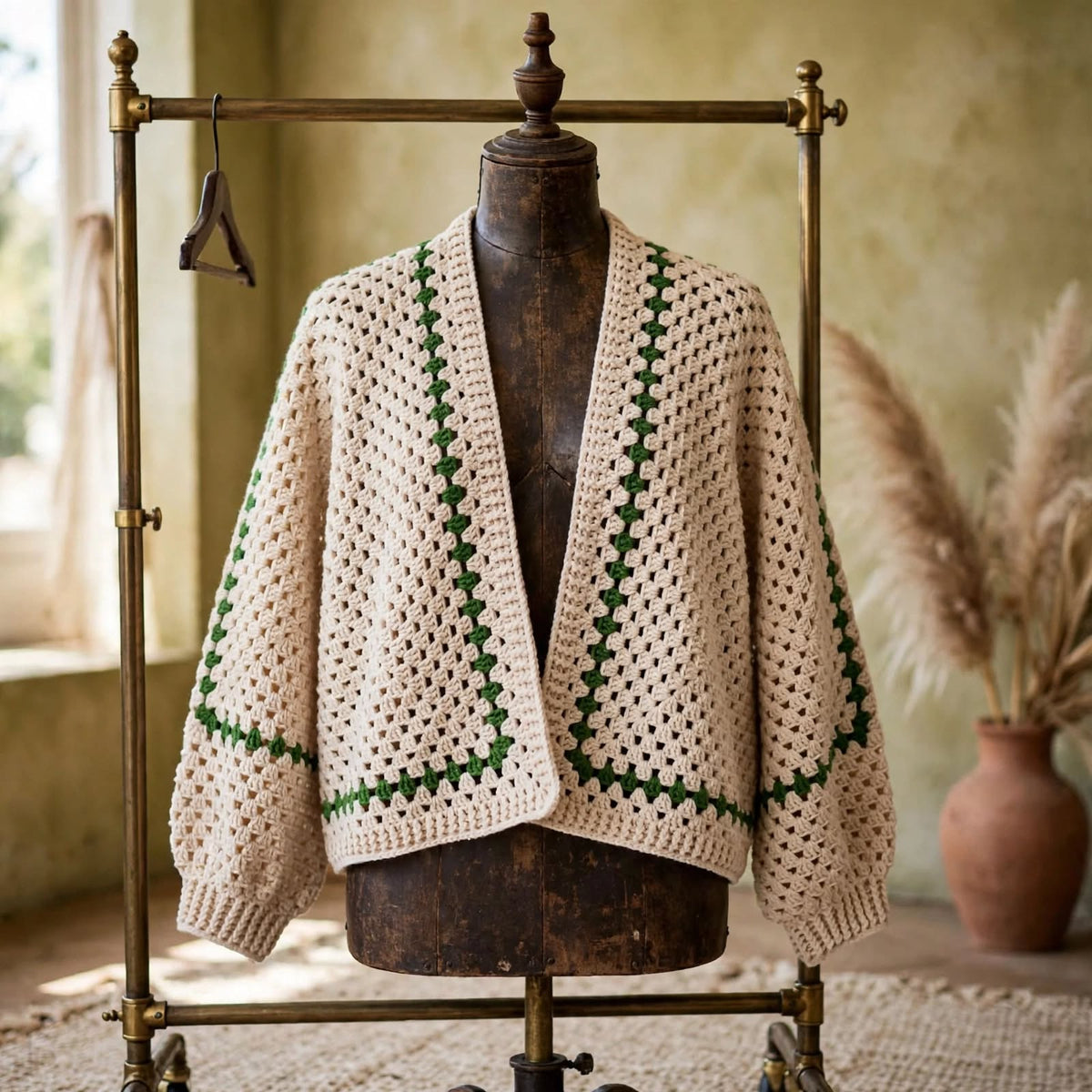 Handmade Crochet Simple Light Sweater – Soft & Elegant Everyday Wear