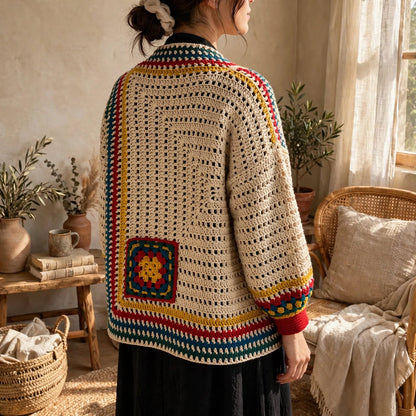 Handmade Crochet Traditional Sweater for Ladies – Cozy & Stylish