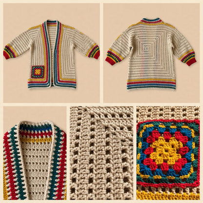 Handmade Crochet Traditional Sweater for Ladies – Cozy & Stylish