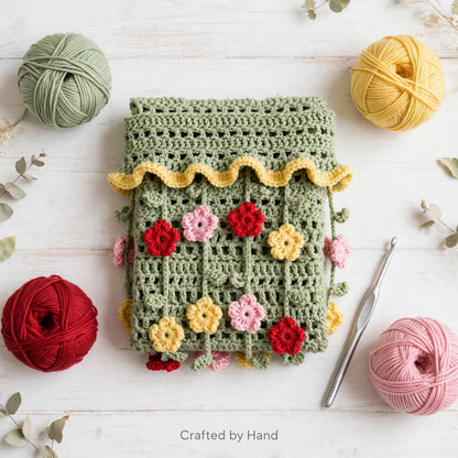Handmade Crochet Floral Door & Window Curtain – Beautiful Flower Crochet Home Decor