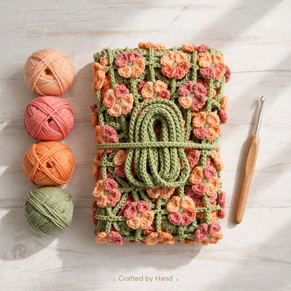 Handmade Crochet Flower Door Hanging – Floral Bedroom & Door Decor
