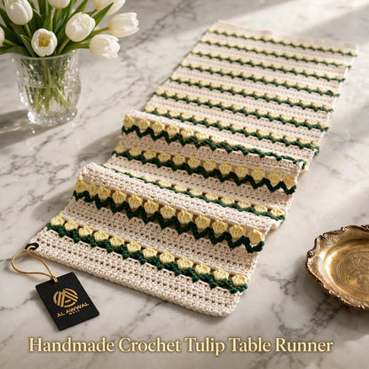 Handmade Crochet Table Runner – Simple & Elegant Table Decor