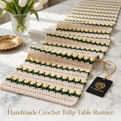 Handmade Crochet Table Runner – Simple & Elegant Table Decor