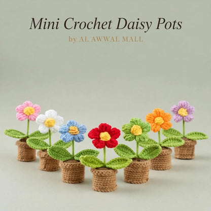 Handmade Crochet Beige Coat with Colorful Daisy Flower