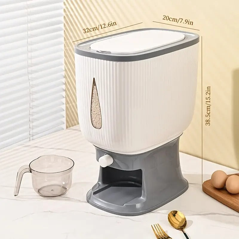 10 KG Automatic Rice & Grain Dispenser with Measuring Cup