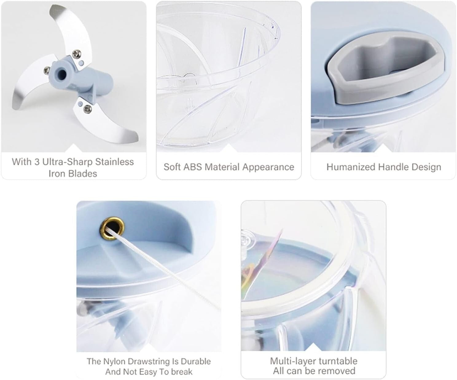 Manual Meat Mincer & Garlic Chopper – Multi-Function Kitchen Grinder