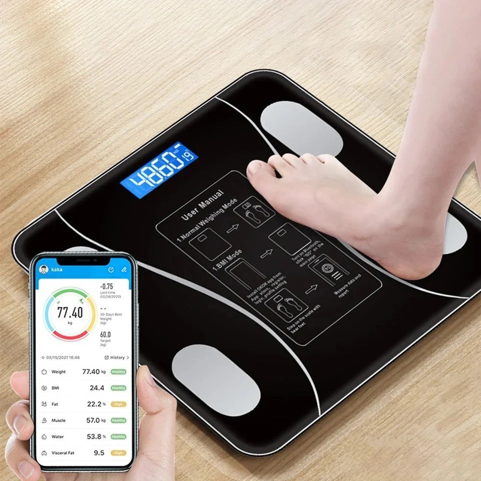 Smart Digital Body Fat Scale | Bluetooth BMI & Body Composition Analyzer
