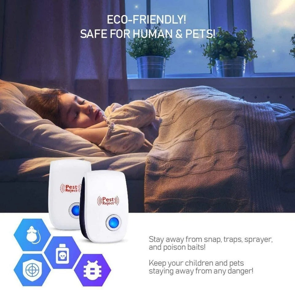 New Pest Reject Ultrasonic Pest Repellent – Electronic Plug in Indoor Sonic Repellent