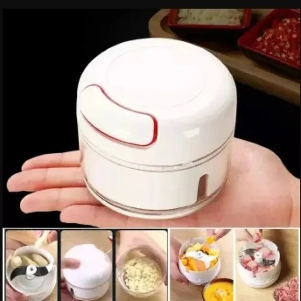 Mini Food Chopper – Hand Pulled Vegetable Cutter & Food Crusher