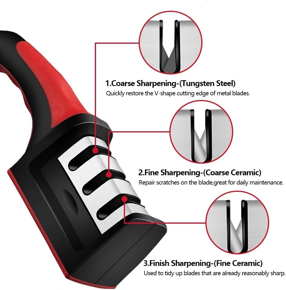 Adjustable 4 in 1 Kitchen Knife Sharpener -