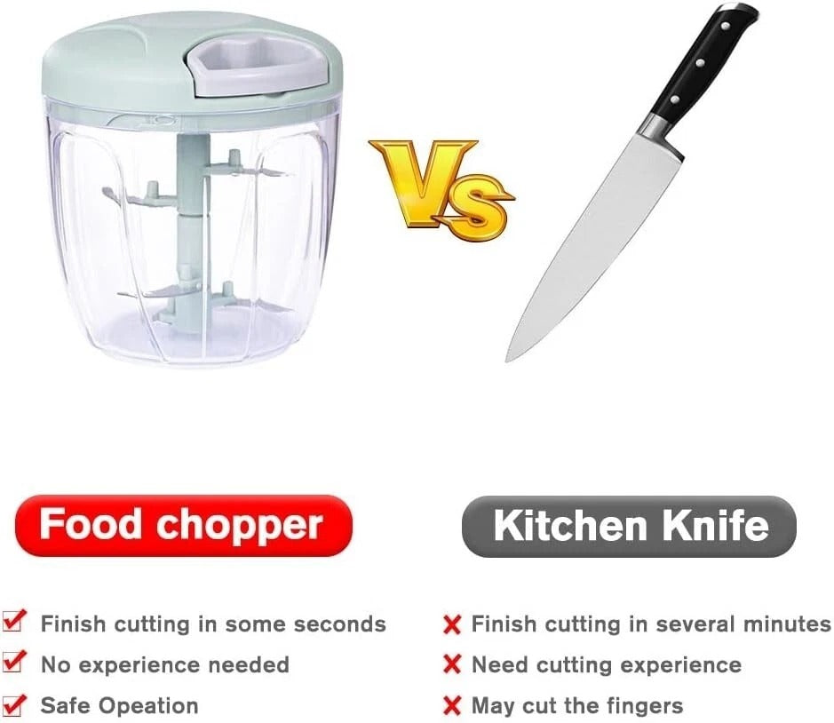 Manual Meat Mincer & Garlic Chopper – Multi-Function Kitchen Grinder