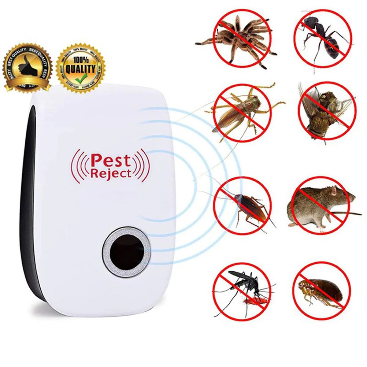 New Pest Reject Ultrasonic Pest Repellent – Electronic Plug in Indoor Sonic Repellent