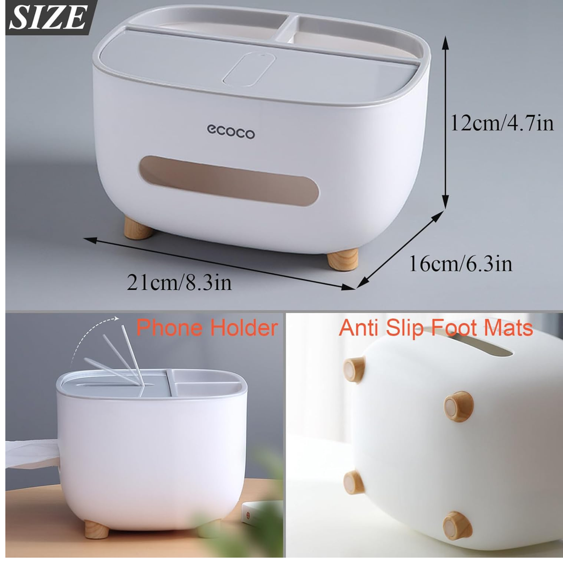 Multifunctional Tissue Box Cover